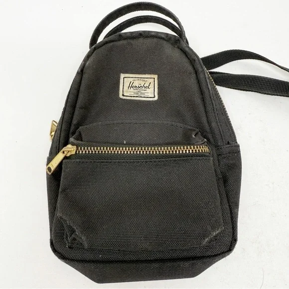 Herschel Supply Co. Black Nova Mini Backpack Shaped Cross Body Bag - Picture 2 of 7